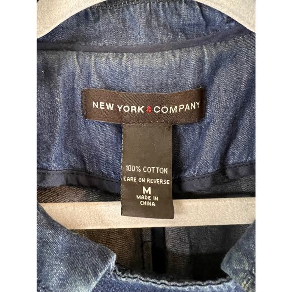New York & Company Jean Dress Size Medium - Picture 4 of 5